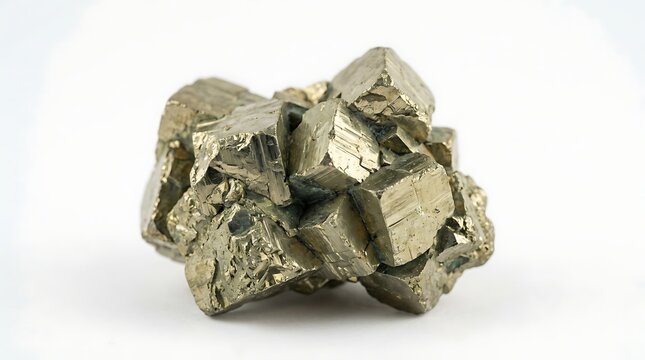 Golden Pyrite Cluster: A stunning cluster of golden pyrite crystals showcases the natural beauty and geological wonders.