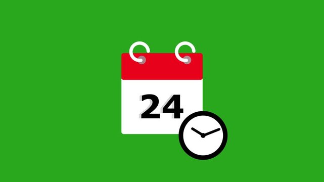 Twenty Fourth Date Planning Layout Animation UI Concept