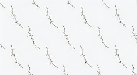 Obraz premium minimalist white paper airplanes flying in diagonal formation against clean background