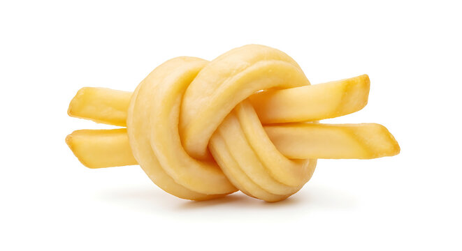 Creamy knotted pasta shape made from fresh egg noodles