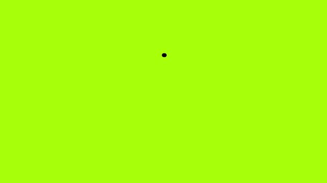 Spiral circular animation for loading icon on a green screen