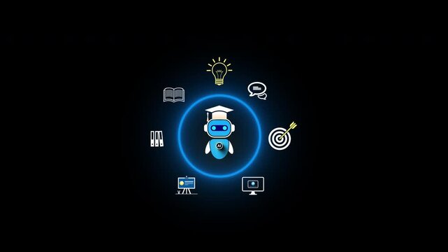 AI E-Learning Assistant on Laptop &ndash; Personalized Online Education and Intelligent Tutoring System
