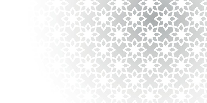 Abstract background with modern Islamic patterns. Ramadan Mubarak ornament design with Arabic shadows. Minimalist concept with Muslim textures. VOL. 3