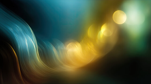 Close-up of camera lens aperture shift concept. Abstract swirl of light with vibrant colors and smooth gradients.