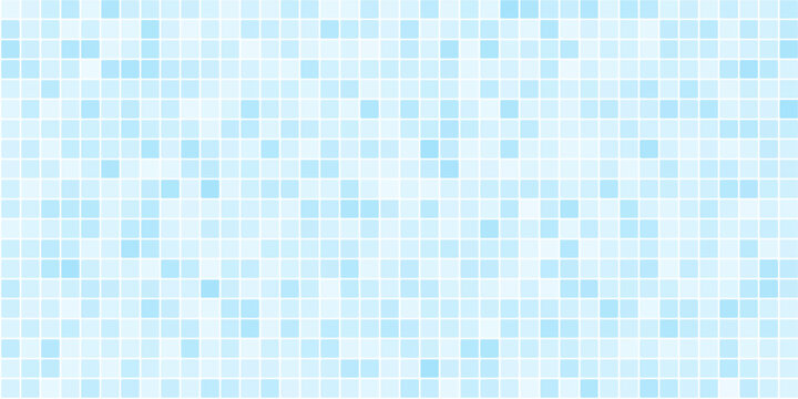 Tiles in the bathroom or swimming pool, Blue tile wall interior of kitchen or bathroom, Classic ceramic pattern background.