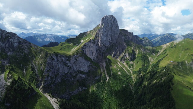 Aerial View of Stockhorn, Bernese Oberland, Switzerland