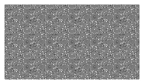 Concentric circles spiral pattern with maze texture and fingerprint design in hypnotic style