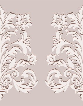 A pre-made background (blank) in a subdued color scheme in the Gothic style. The aesthetics of the Knights' Era in a flat style. Digital illustration.