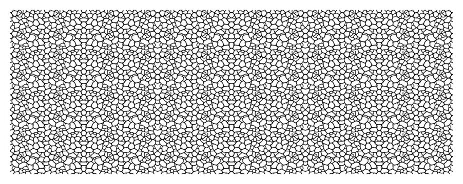 Geometric cell pattern with irregular polygons and voronoi texture in minimalist style