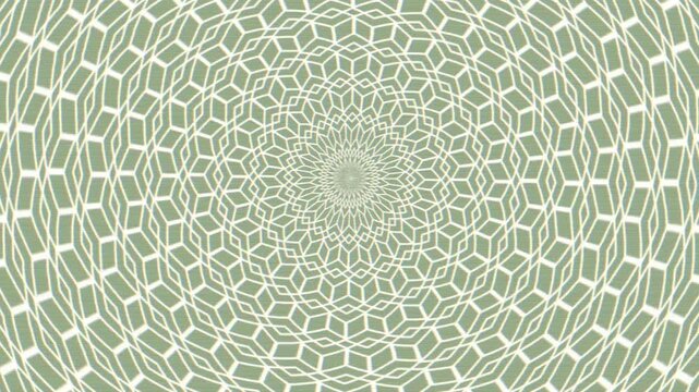 A loop animation geometric pattern background,sage green and cream color with hologram glint effect and shake video effect
