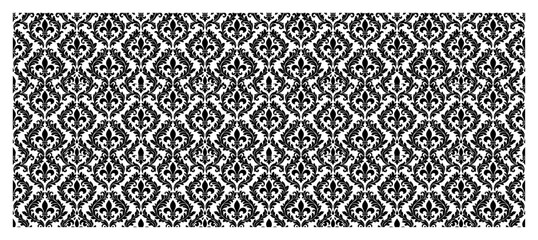 Damask background with repeating fleur de lis motifs in luxury classical style © Anna
