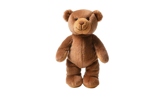 Brown Corduroy Teddy Bear Standing with Arms Outstretched