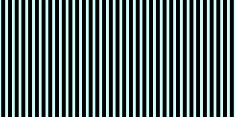 Obraz premium Seamless vertical stripes pattern in black and light blue. Abstract geometric background with parallel lines for textile, wallpaper, and graphic design.