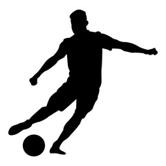 Obraz premium Soccer Player Silhouette