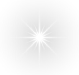White radiant star glow sparkle light shining burst flare magic abstract background. © LIUBOV