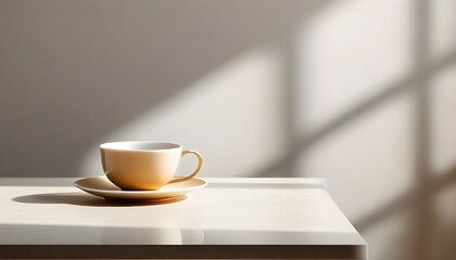 Fototapeta premium cup of coffee on the table