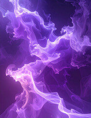 Fototapeta premium Abstract purple smoke flowing design