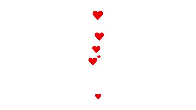 Flying hearts motion background with red hearts flying icon, red hearts flying icon, love animation, Flying Hearts motion background.
Alpha channel, transparent background. 4K resolution.