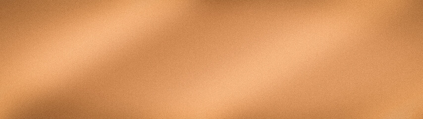 Fototapeta premium Luxury wide grainy abstract background with vibrant orange copper and gold colors
