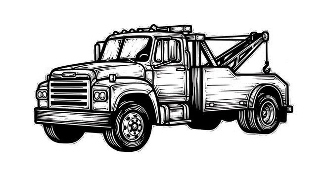 Tow truck illustration