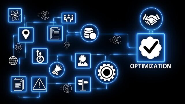 Business optimization system with workflow improvement and performance enhancement strategy for operational efficiency and process management solutions..