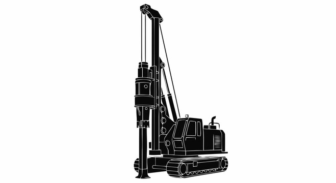 Large drilling machine equipment.