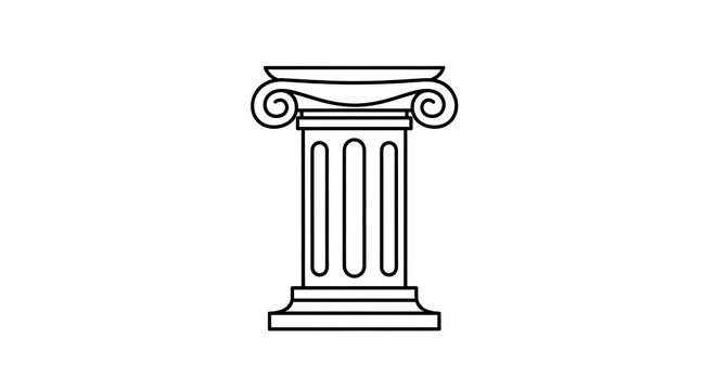 Classical column outline