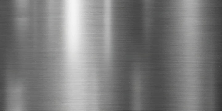 A captivating image showcasing a brushed metal texture, exhibiting a sleek, polished surface with a metallic sheen.