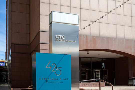 Chicago, Illinois, USA - March 28, 2022: The entrance to Chicago Trading Company (CTC) headquarters in Chicago, Illinois, USA. CTC is a proprietary market-making firm. 