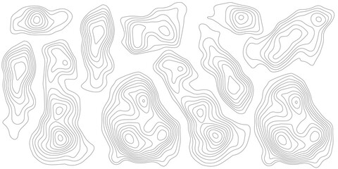 White wave paper curved reliefs abstract background, geographic contour map, Abstract topographic contours map background, Topography map background. Vector illustration. © jr graphics