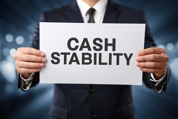 Obraz premium Financial Advisor Presenting the Concept of Cash Stability