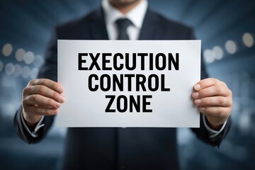 Obraz premium Defining the Execution Control Zone for Project Management