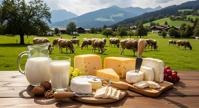Cheese and milk products.