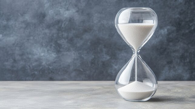 gravity. A silver hourglass with sand flowing upwards in a minimalist setting. wellbeing guides, coaching materials, designed for coaching and self-improvement content, supports wellbeing.