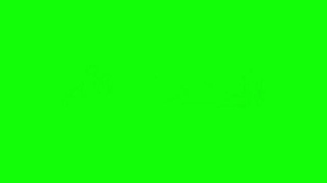 Chroma key green screen background, solid vibrant green backdrop for video production, professional studio green screen for compositing and visual effects