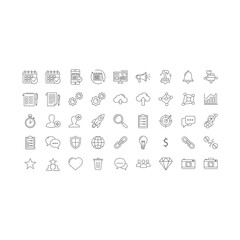 Naklejka premium business and finance icons set
