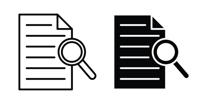 Case studies icon vector symbol design set for web
