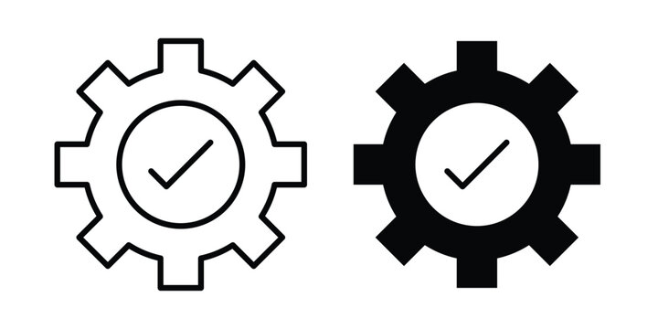 Easy installation icon vector symbol design set for web