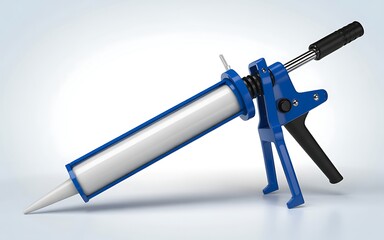 Naklejka premium Industrial Silicone Sealant Dispenser Gun Durable Building Equipment Photo