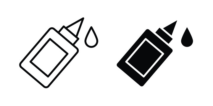 Glue icon vector symbol design set for web