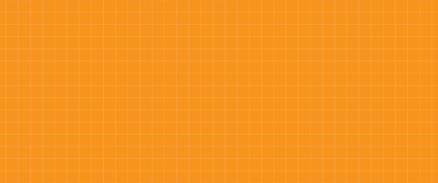 Vibrant Orange Grid Background Abstract Geometric Graph Paper Pattern
