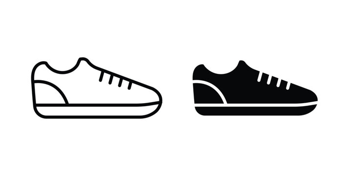 Shoes icon vector symbol design set for web