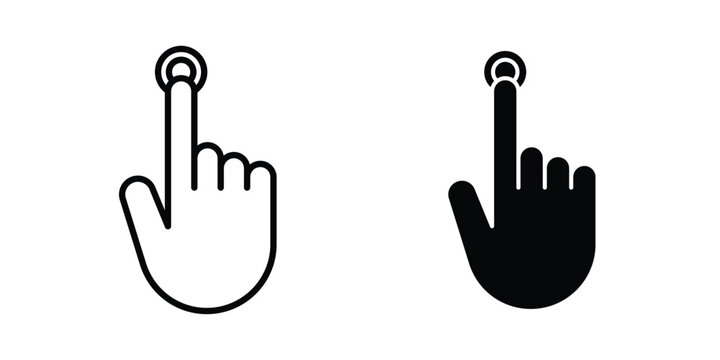Touch icon vector symbol design set for web