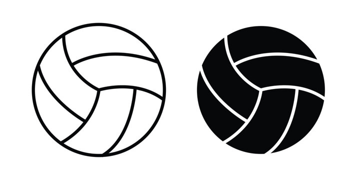 Volleyball icon vector symbol design set for web