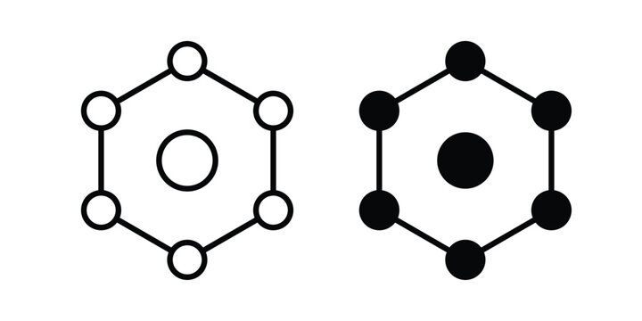 Antioxidant icon black and white