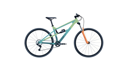 Obraz premium Modern mountain bike illustration isolated on white background