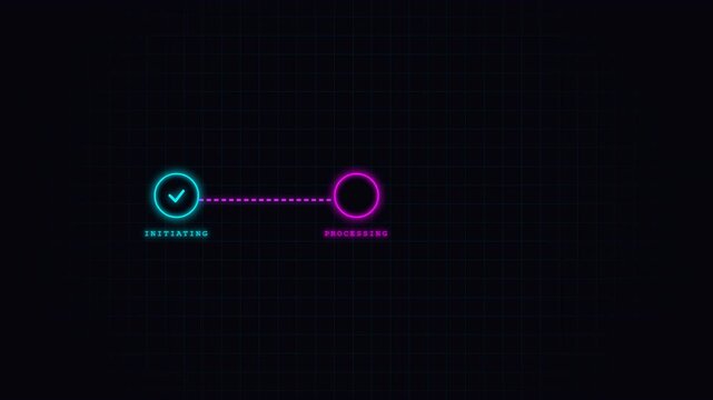 Neon Background with Number 2