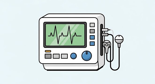 Medical Heart Rate Monitor Device.