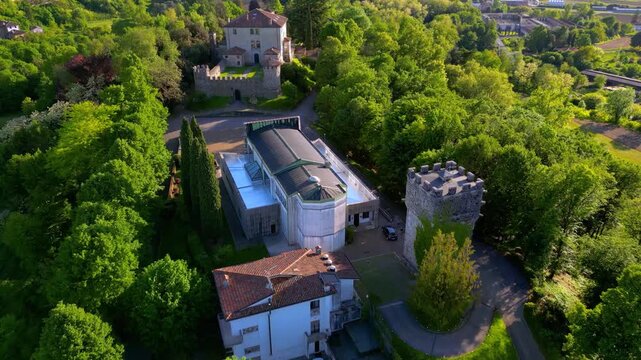Tricesimo Castle. An ancient medieval and Renaissance manor with a 20th-century Marian shrine dedicated to the Missionary Madonna.
