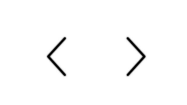 Hand Drawn Angle Brackets Animation